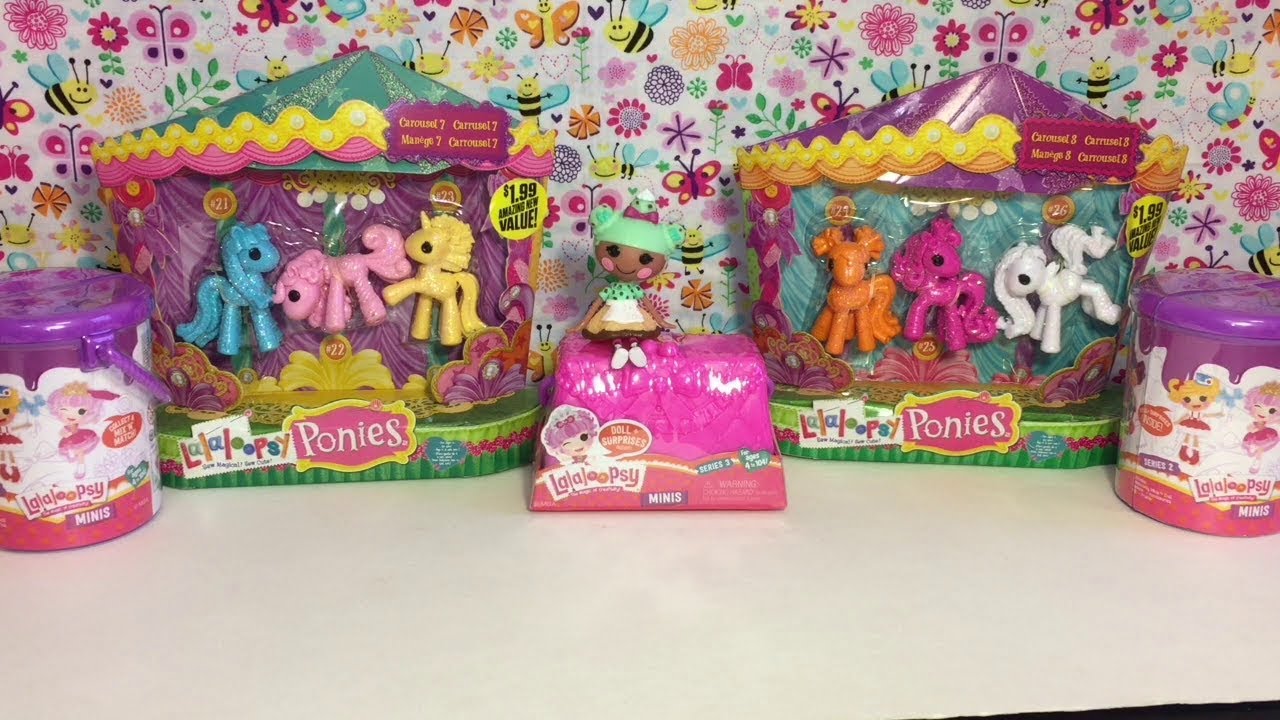 Lalaloopsy Mini Dolls Blind Bags Series 2 & 3 Carousel Ponies Toy