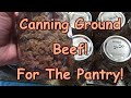 Canning Ground Beef