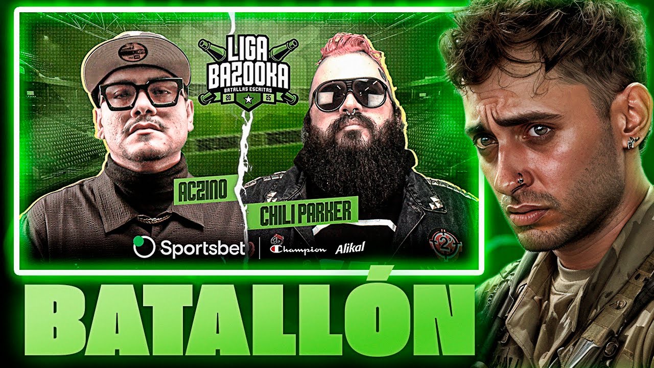 BLON reacciona a ACZINO vs CHILI PARKER en LIGA BAZOOKA 🪖