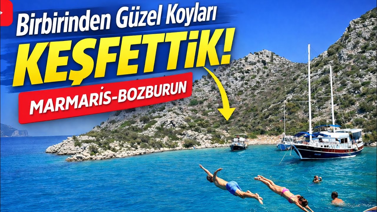 MARMARİS’İN EN GÜZEL KOYLARINDA TEKNE TURU #summer #marmaris #vacation #travel #bozburun #subscribe