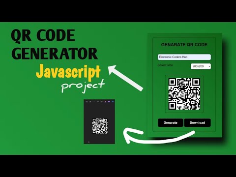 How to make a QR Code Generator Using html Css and html|Javascript ...