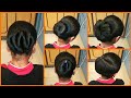 5 Very Easy & Lovely Bun Hairstyles ❤️😍 | How to Bun | Hairstyle Tutorial