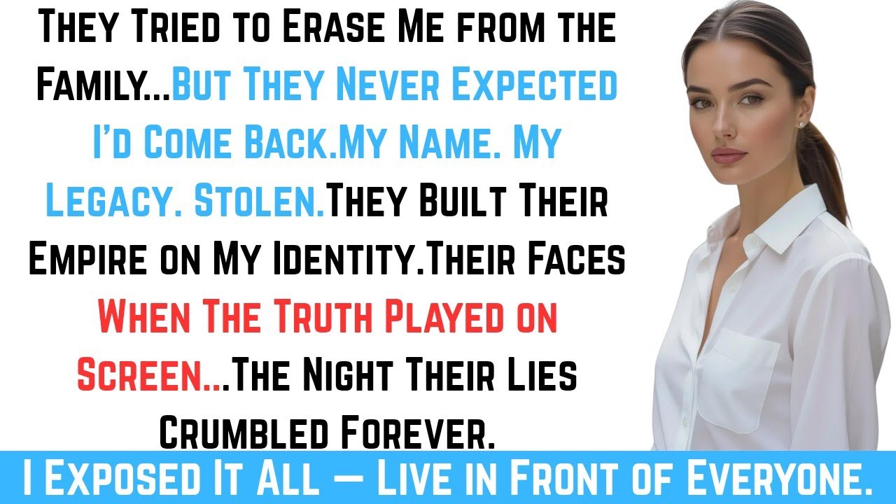 “They Tried to Erase Me from the Family — So I Exposed Their Hidden