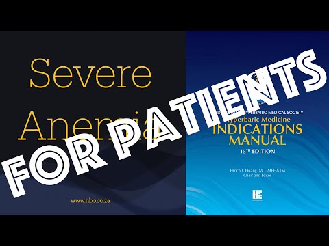 For Patients: UHMS 13 Severe Anemia
