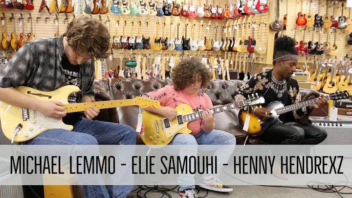 Henny Hendrexz / Elie Samouhi / Michael Lemmo jamming at Norman's Rare Guitars