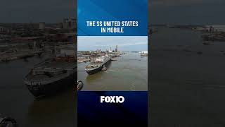 She's here! 🚢 The SS United States has docked in the Port of Mobile. #ssunitedstates #ssus #mobile