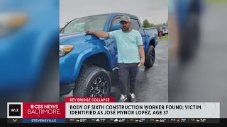 Body of sixth and final construction worker recovered from Key Bridge site