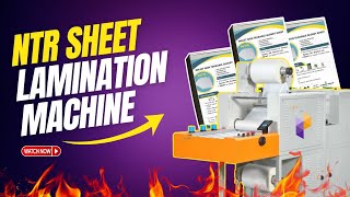 How to Laminate NTR Sheets Professionally | NTR Lamination Machine Tutorial | IVYPrints.in