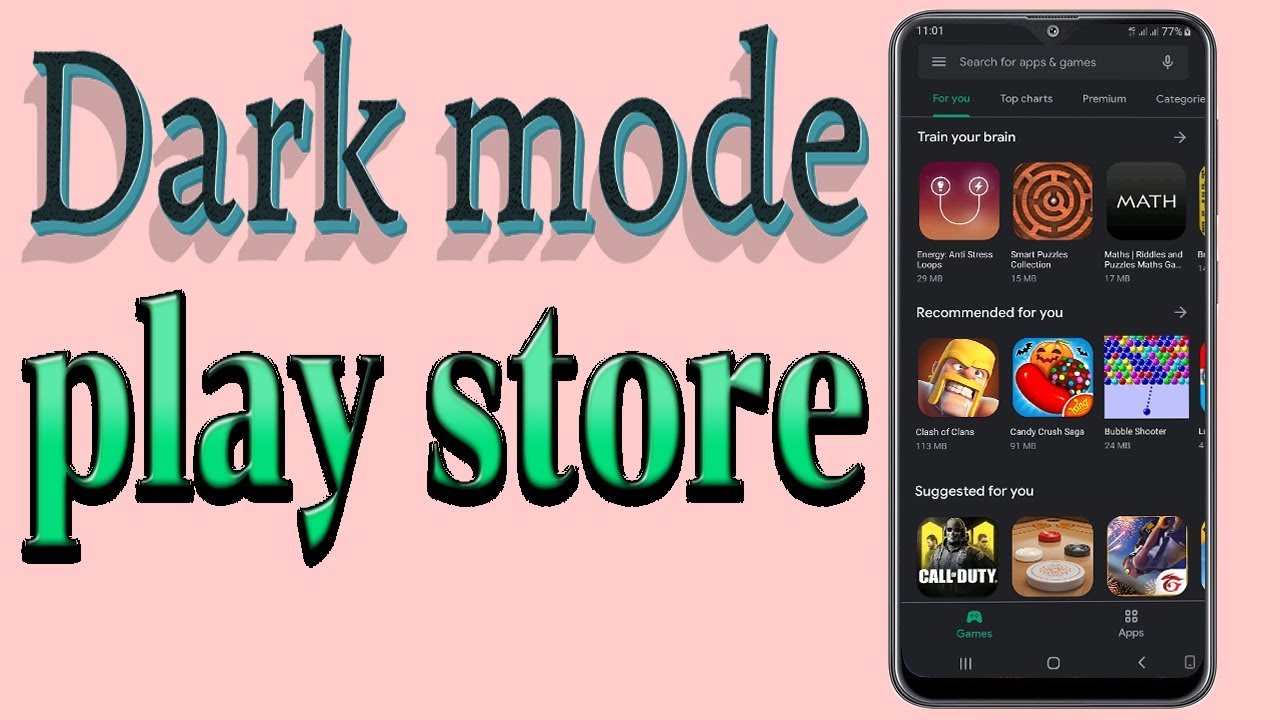 play store dark mode apk