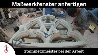 Wie man einen Stein meißelt | Handwerkskunst | Steinmetzmeister bei der Arbeit | Kunst aus Stein