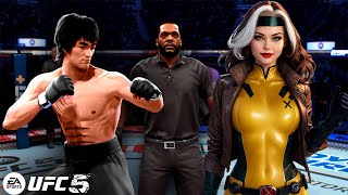 UFC 5 | Bruce Lee vs. Xmen Rogue Latex (EA Sports UFC 5)