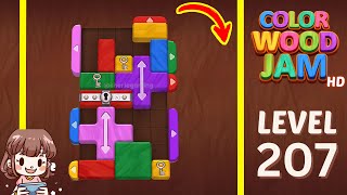 Color Wood Jam Level 207 Solution Walkthrough