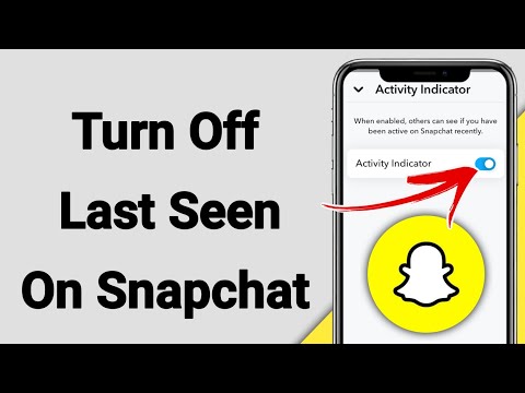 How To Turn Off Last Seen On Snapchat | Turn Off Activity Status On Snapchat