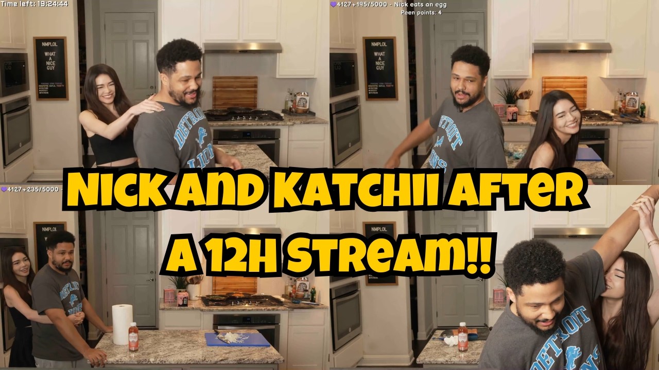 Sleep-Deprived Nick & Katchii in the Kitchen 😂