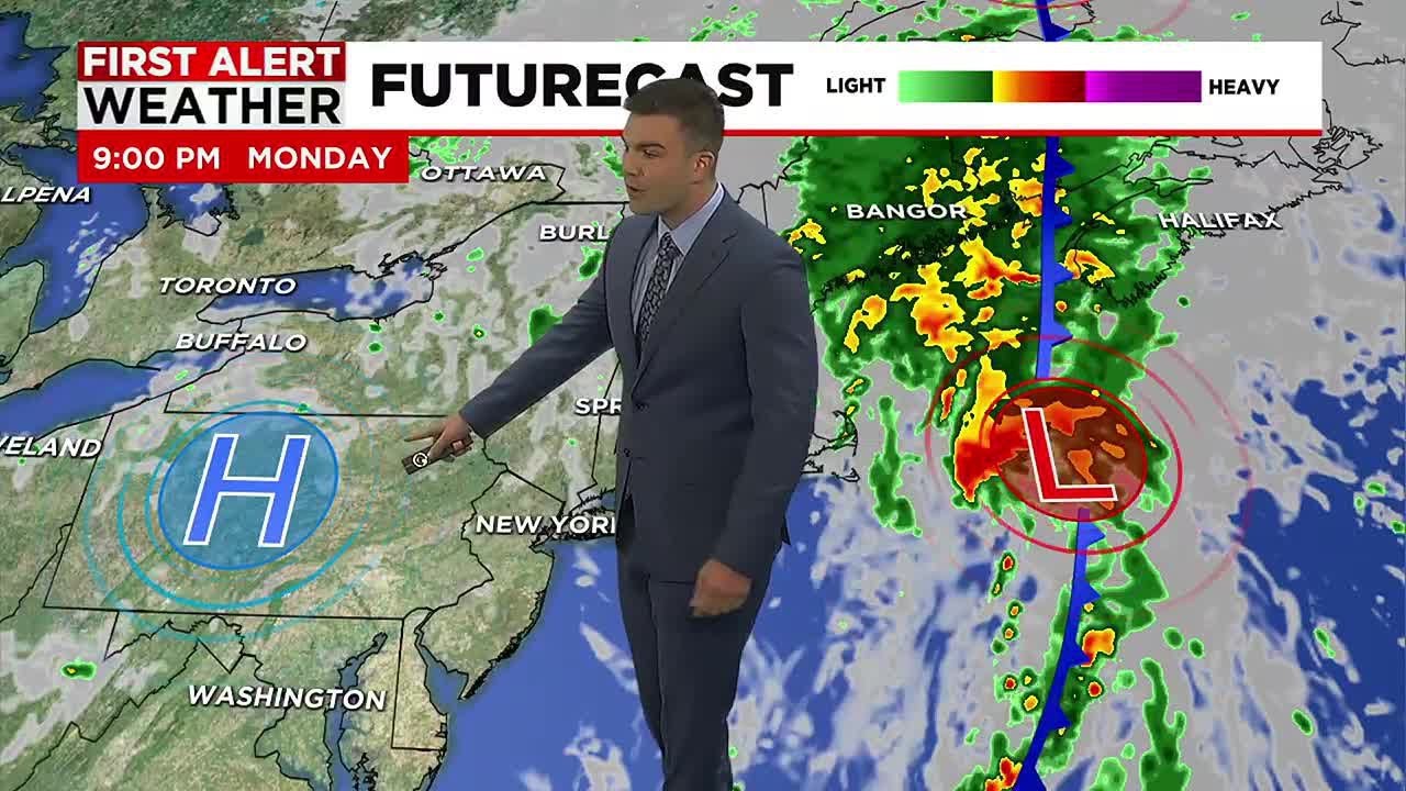 Rain on the way for Monday, drier for the rest of the week - YouTube