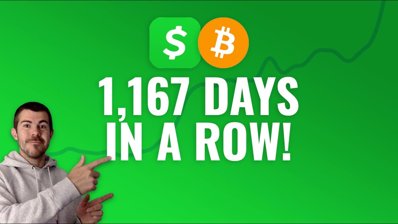 Investing $1 Bitcoin Every Day with Cash App - DAY 1167