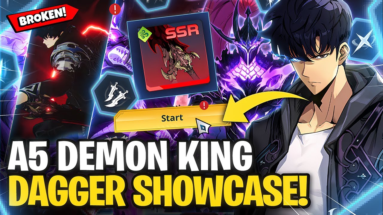 *INSANELY BROKEN* DEMON KING DAGGERS SHOWCASE! - Solo Leveling Arise