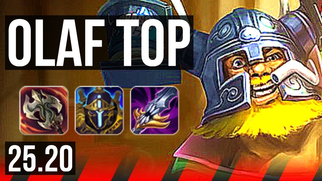 OLAF vs MALPHITE (TOP) | 6 solo kills, 700+ games, 16/4/6 | KR Master | 25.20