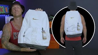 Unboxing/Reviewing The Nike Varsity Elite White Backpack (On Body)