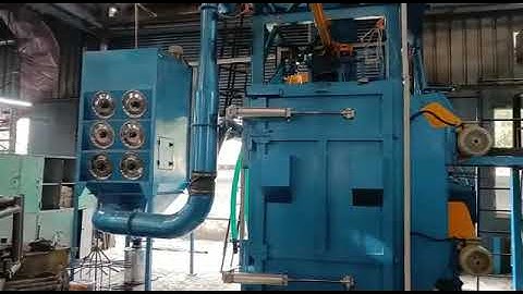 Y Conveyor Hanger Type Machine with 3 Blast Wheels - Hanger Type Shot Blasting Machine