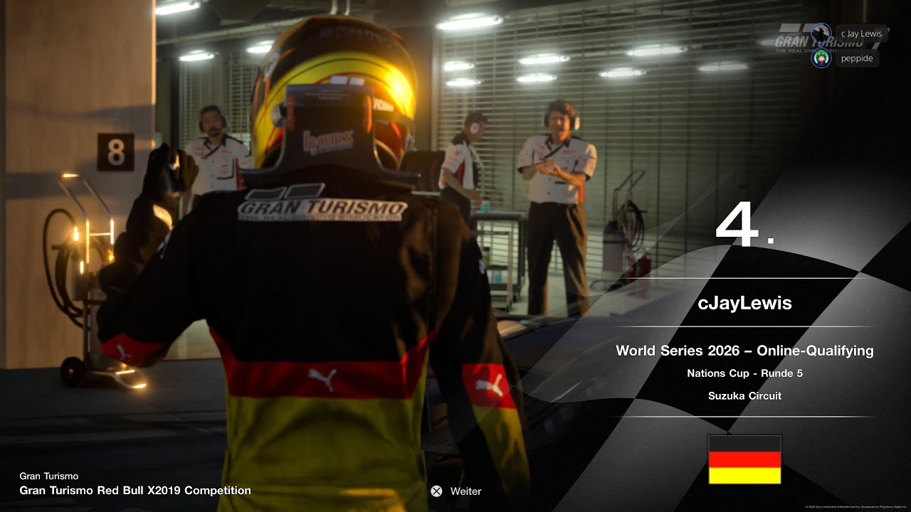 Gran Turismo 7 /World Series 2026 -Online-Qualifying Nations Cup - Runde 5 Suzuka 19:00