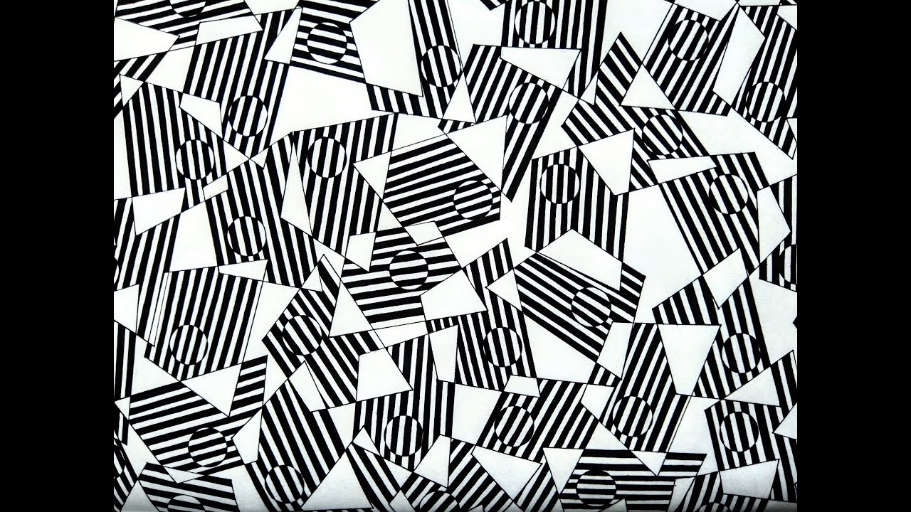 Simple Geometric Pattern using Stencil | Trapezoid Pattern | BornAdroit