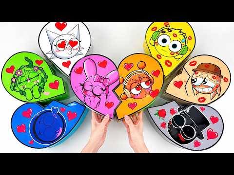 🥛Paper DIY🥛 UNBOXING Cute SPRUNKI Milk Tea BLIND BAG at 3 AM! ASMR | How To Make SPRUNKI Blind bag