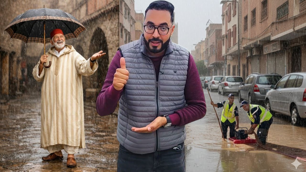 تحت أمطار الخير هذه هي الأجواء بـ مدينة النـاظور و الساكنة في انتظار الإصلاحات - Nador 