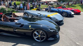 4 Ferrari Monzas at the Concours d'Elegance