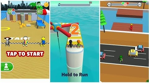 RUN PARTY vs FUN RACE 3D vs ROAD RACE 3D || THINGS TO DO AT HOME AND PLAY GAMES