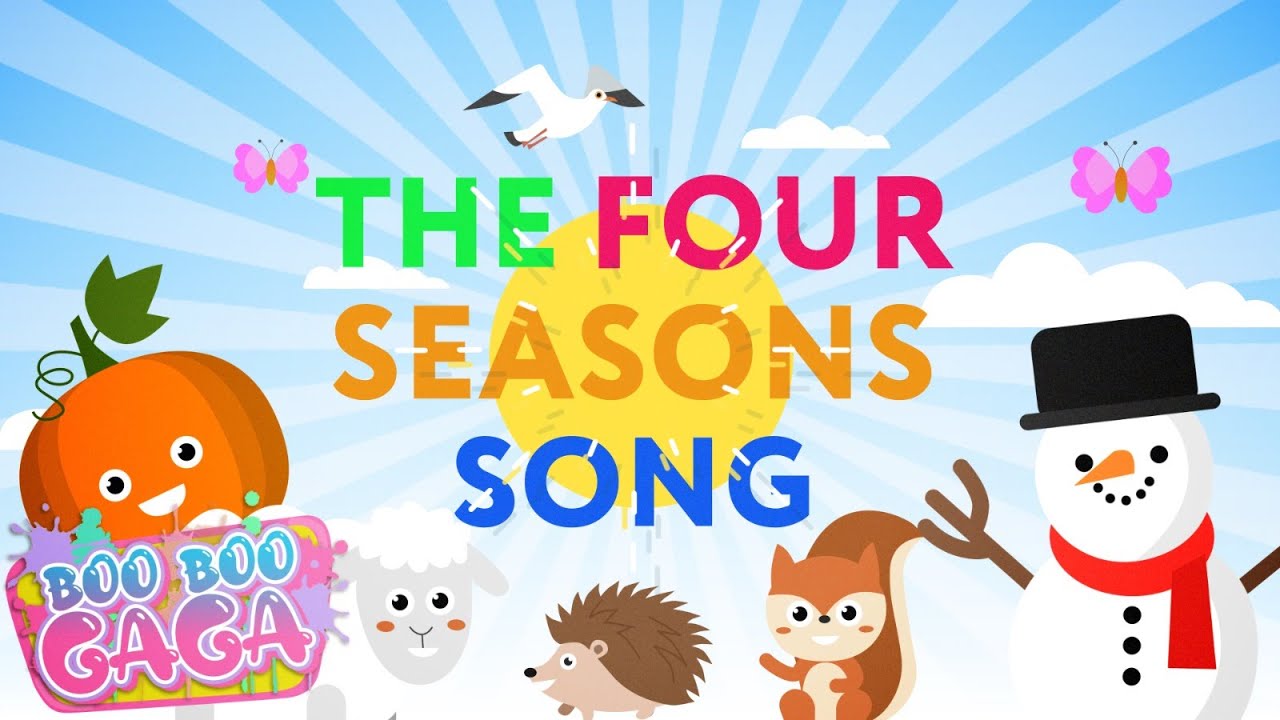 Английские песенки времена года. Seasons Song. 4 Seasons Songs. How to teach Seasons.