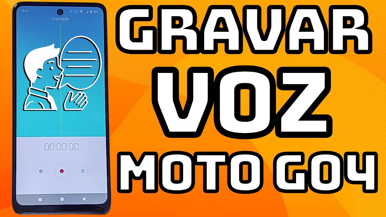 COMO GRAVAR A VOZ NO CELULAR MOTOROLA MOTO G04 - YouTube