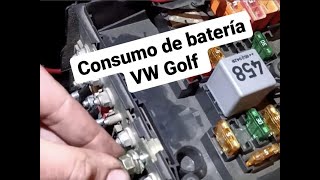 ✅ Solucionado!!! Vw Golf con consumo de batería, lo dejamos de un día para otro y se descarga