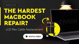 MacBook Pro A2485 LCD Flex Cable Replacement (One of the Hardest Repairs)