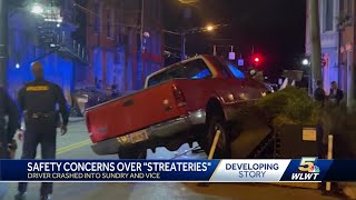 Driver crashes into 'streateries' in OvertheRhine