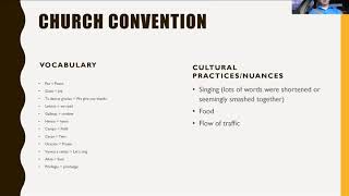 Language and Cultural Contact Presentation #2