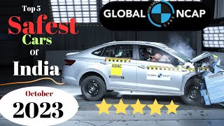 Top 5 Safest Cars of India| Oct 2023| PowerToq
