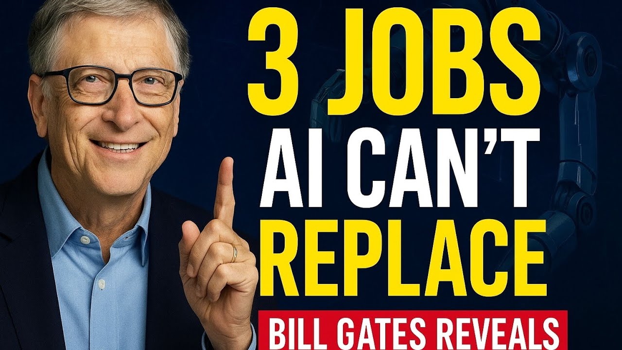 3 Jobs AI Will Never Replace – Bill Gates’ Prediction - YouTube
