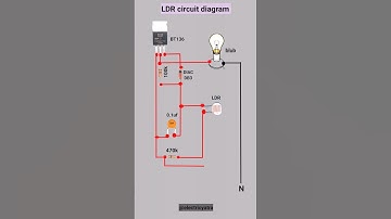 light automatic on off sensor circuit with LDR || LDR project#skills #shorts #youtubeshorts
