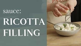 How to make ricotta cheese ravioli filling