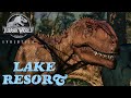 HUGE Jurassic Park LAKE RESORT! || Jurassic World Evolution