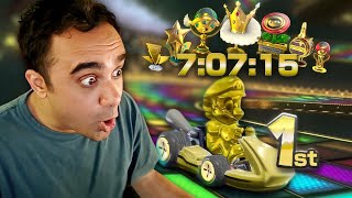 I won't stop playing until I GOLD this Mario Kart challenge