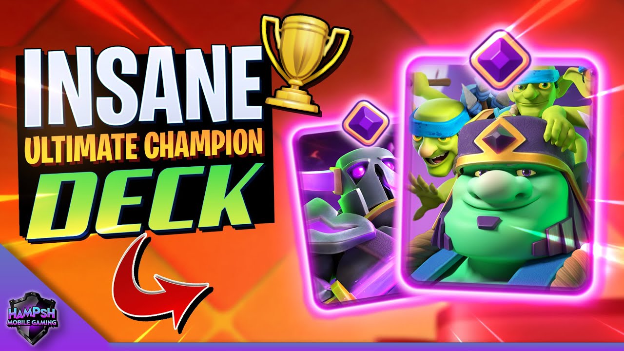 🔥INSANE ULTIMATE CHAMPION DECK with PEKKA EVO & GOBLIN GIANT!