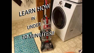 HOW TO  USE THE HOOVER ELITE POWER SCRUB TO SHAMPOO YOUR CARPET