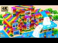 Build Most Beautiful Water Trough From The Roof , Aquarium With Magnetic Balls | ASMR Video