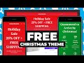 I turned a free shopify theme into a christmas one product store for dropshippers