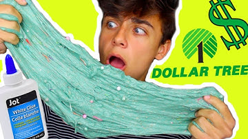 DOLLAR TREE SLIME CHALLENGE! How To Make Slime Using $1 Ingredients! Slime Haul!