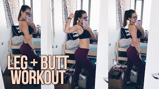 MY LEG + BOOTY WORKOUT ROUTINE | Reese Regan