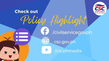 NEW CONTENT UP SOON: CSC Policy Highlight