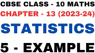 Example 5 | Mean Method | Chapter 13 Statistics | Example 5 | Class 10th Maths | NEW NCERT 2023-24